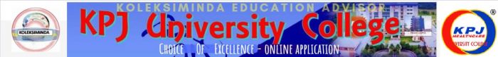 This is KPJ University College Koleksiminda dot com Websit Banner